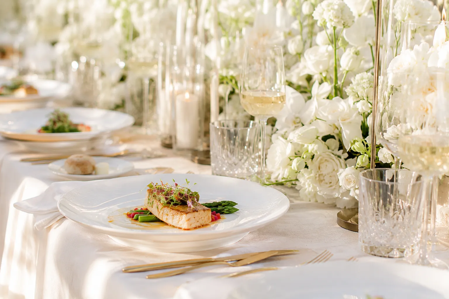 Refined plated cuisine presentation