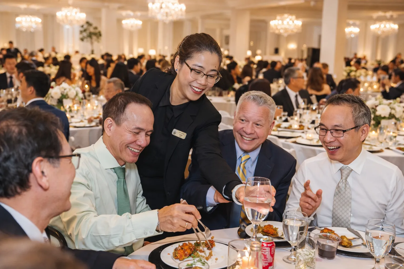 Wedding reception celebration